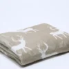 PLAID 150X200 MICROLINA DISEÑO BEIGE