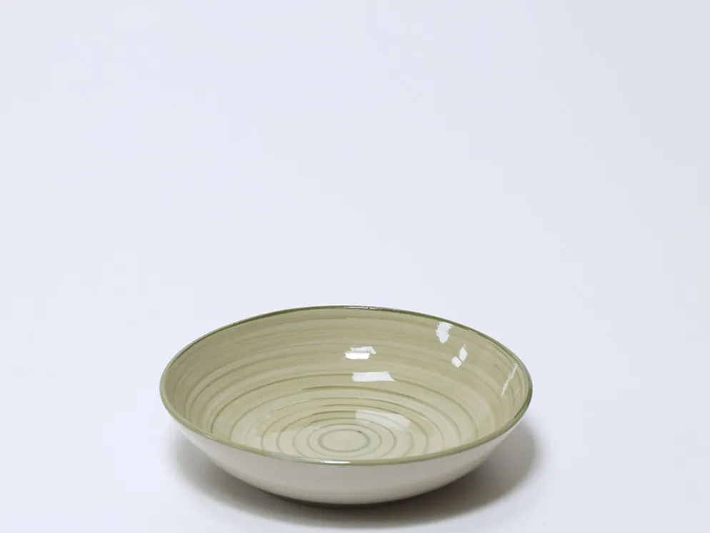 PLATO HONDO Ø21CM ESPIRAL OLIVA