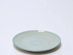 PLATO LLANO Ø27CM ESPIRAL AZUL
