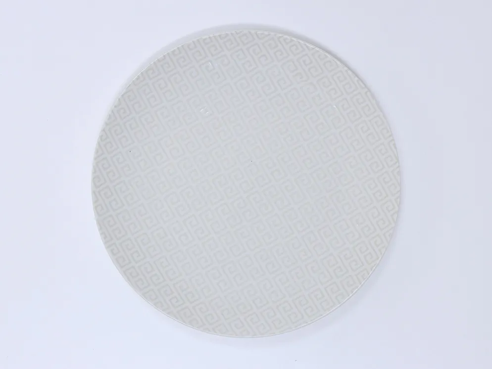 PLATO LLANO MOSAICO GRIS(Ø26CM)