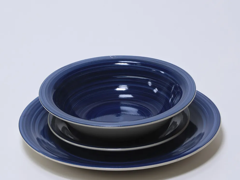 PLATO LOZA LLANO Ø26CM AZUL OSCURO