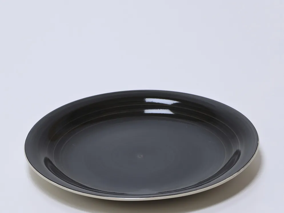 PLATO LOZA LLANO Ø26CM NEGRO