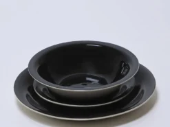 PLATO LOZA LLANO Ø26CM NEGRO