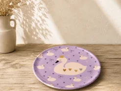 PLATO MELAMINA 21CM CISNE