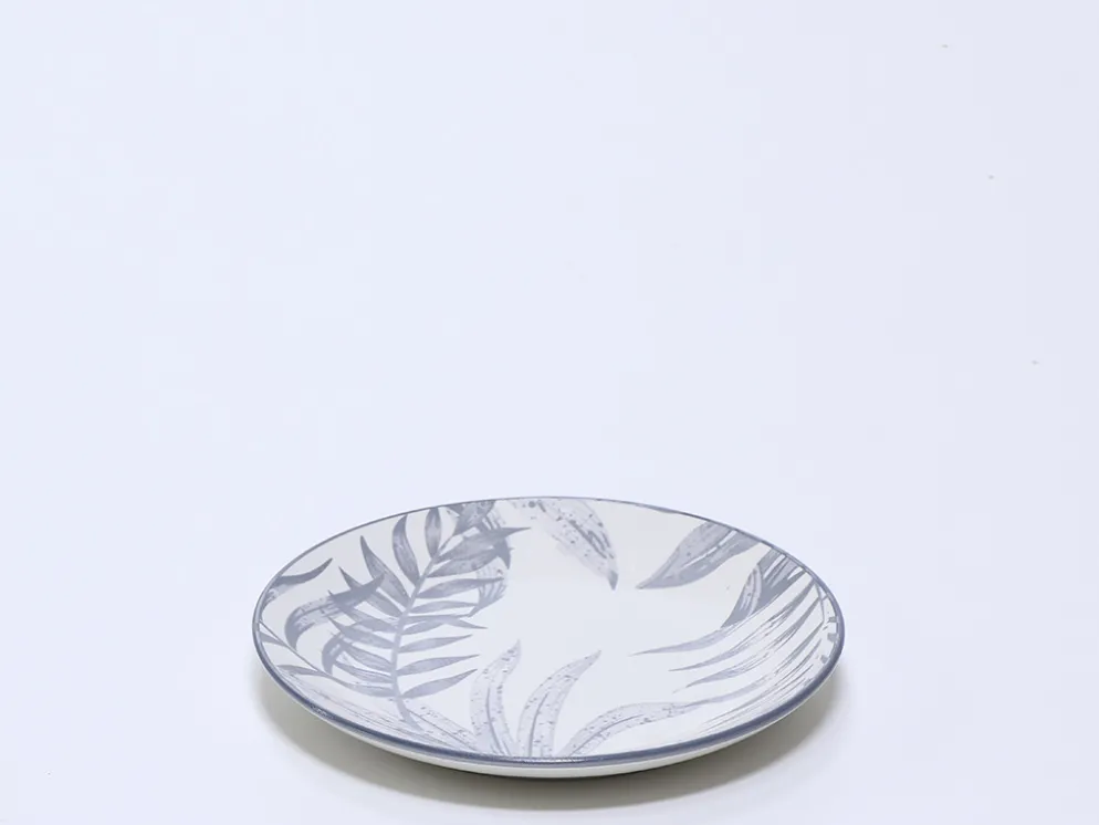 PLATO PORCELANA 19CM TROPICAL GRIS
