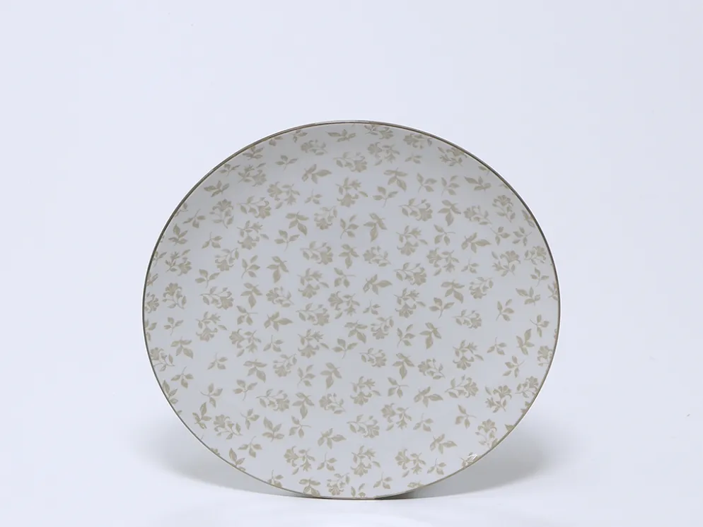 PLATO RAMAS BEIGE LLANO