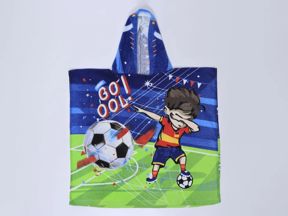 PONCHO FOOTBALL 60X120 T2-5AÑOS