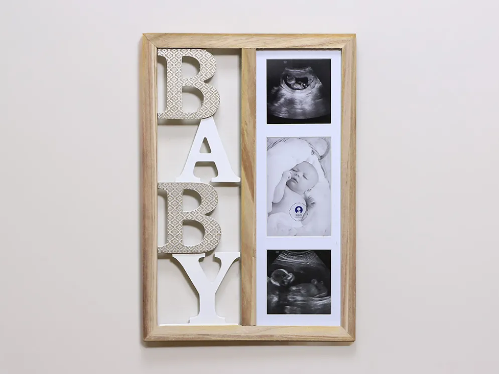 PORTAFOTO BABY MADERA 30X1,5X43CM