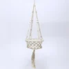 PORTA MACETAS COLGANTE CUERDA MACRAME