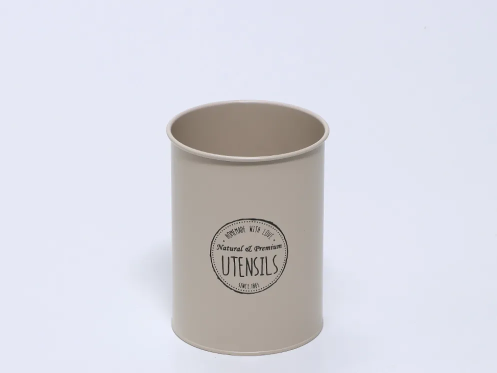 PORTAUTENSILIOS ACERO BEIGE