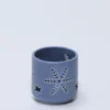 PORTAVELAS COPO NIEVE A AZUL Ø8CM