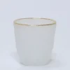 PORTAVELAS TALLADO BLANCO Ø9CM