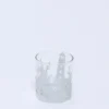 PORTAVELAS VIDRIO METAL MARINO BLANCO 7X8