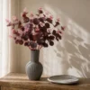 RAMO EUCALIPTO TELA PURPURA 49CM