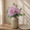 RAMO 5 PEONIAS ROSA 36CM