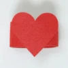 SERVILLETERO CORAZON ROJO 4UNI