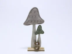 SETA DE FIELTRO CON BASE 36CM CREMA