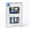 SET CUBIERTOS INFANTILES COHETE