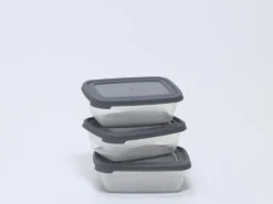 SET 3 FIAMBRERA RECTANGULAR GRIS