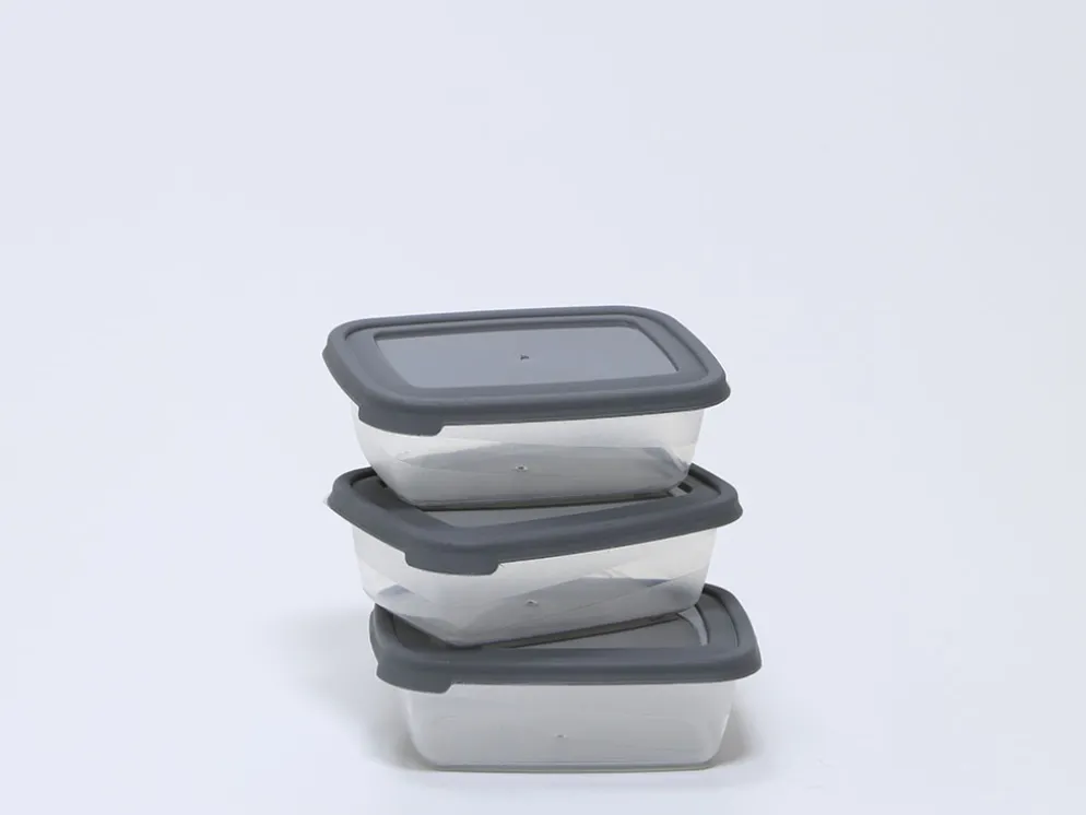 SET 3 FIAMBRERA RECTANGULAR GRIS