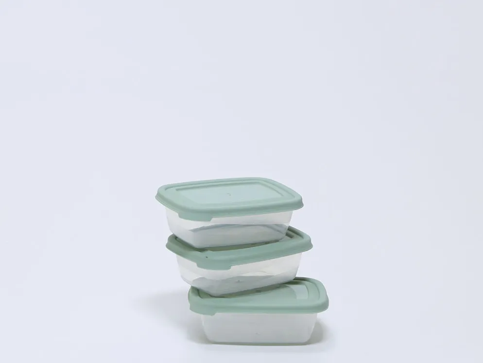 SET 3 FIAMBRERA RECTANGULAR VERDE