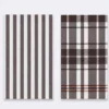 SET 2 PAÑOS COCINA NAF NAF MARRON 40X60