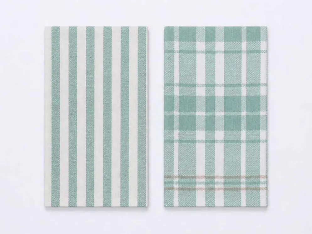 SET 2 PAÑOS COCINA NAF NAF VERDE 40X60