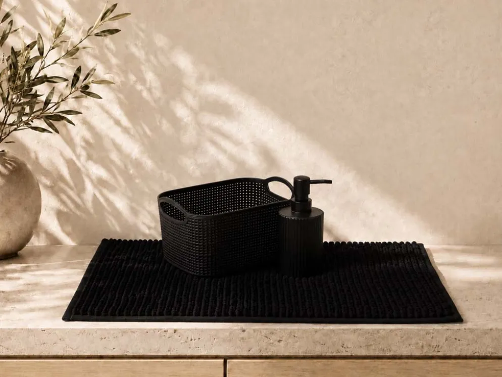 SET 3 PIEZAS BAÑO NEGRO