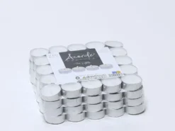 SET 100 TEALIGHTS 4 HORAS PLATA