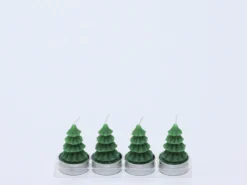 SET 4 VELAS ABETO VERDE