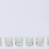 SET 6 VELAS CRISTAL MARFIL