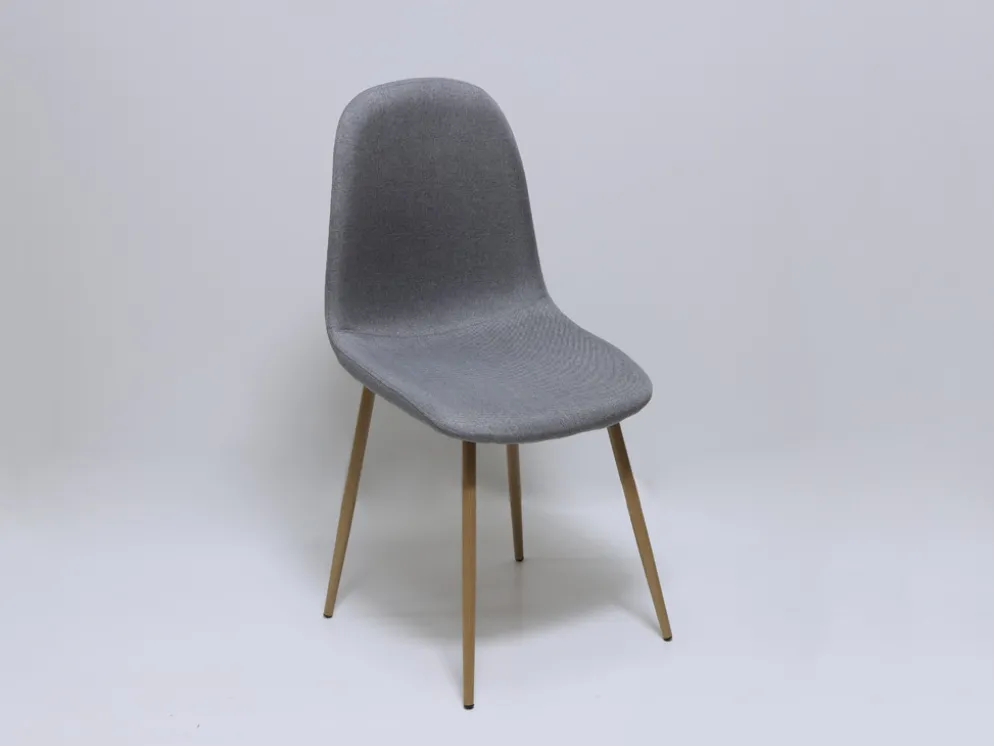 SILLA TELA GRIS CLARO OSLO
