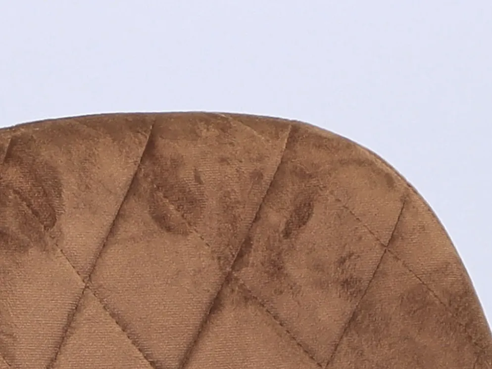 SILLA TERCIOPELO MARRON 43X51X86CM