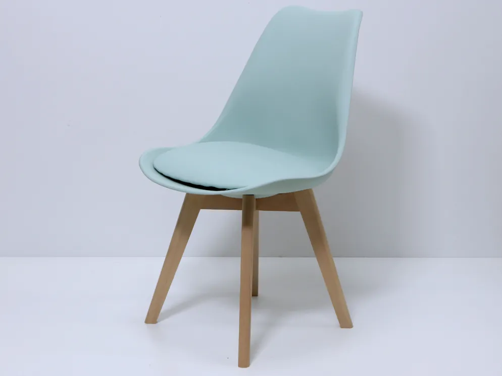 SILLA VERDE/NATURAL 49X56X83CM