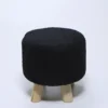 TABURETE PUFF 28.5X27.5 NEGRO