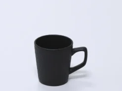 TAZA DESAYUNO RAYAS NEGRO 420ML