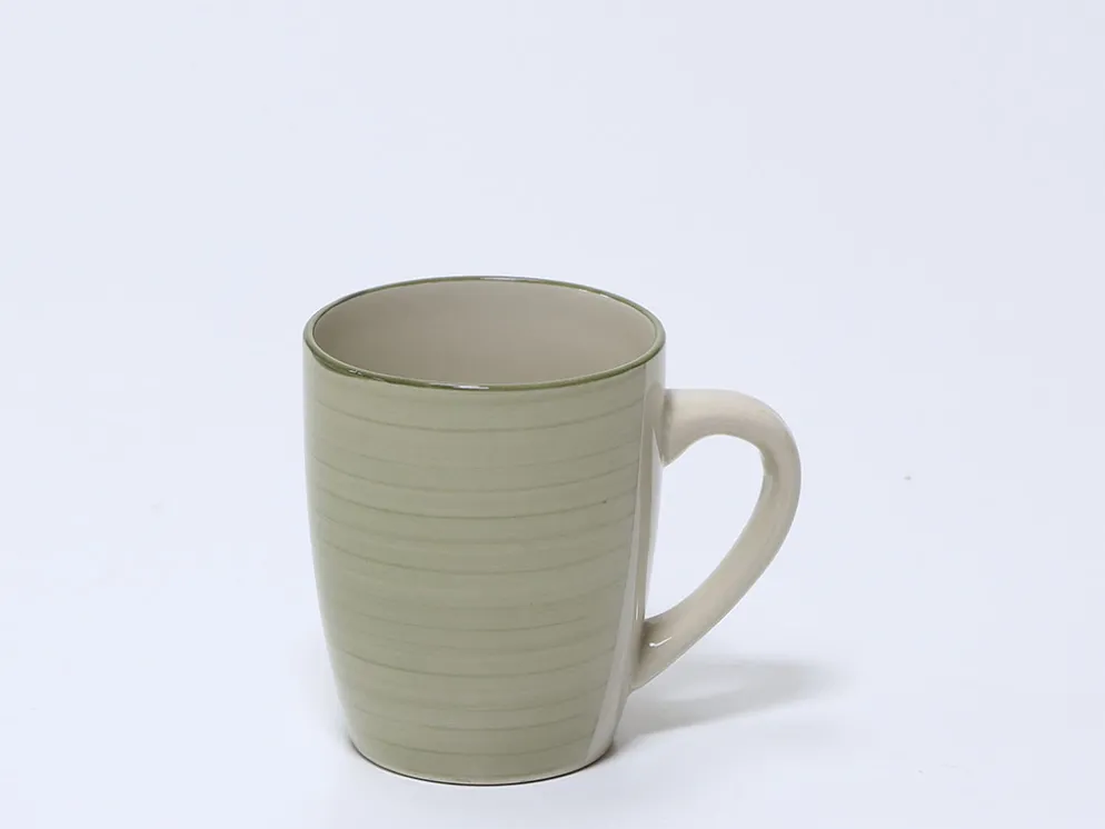 TAZA 300ML ESPIRAL OLIVA