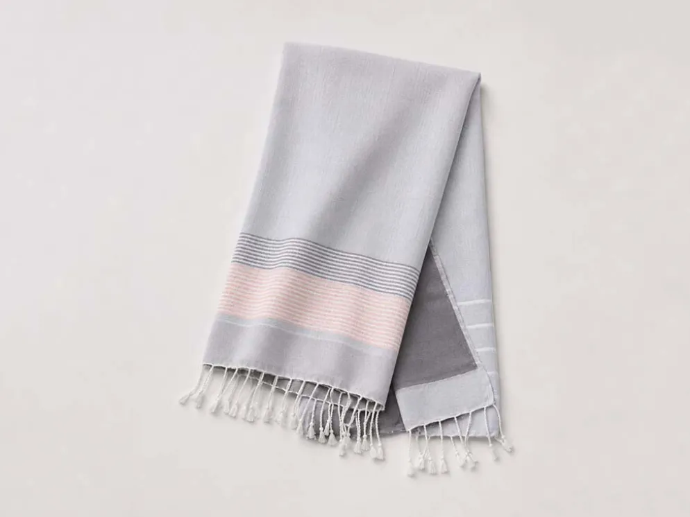 TOALLA PAREO P104 GRIS 95X175