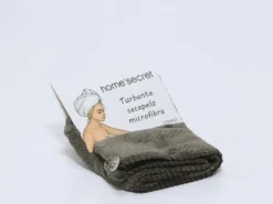 TURBANTE DUCHA MOKA STRIPES