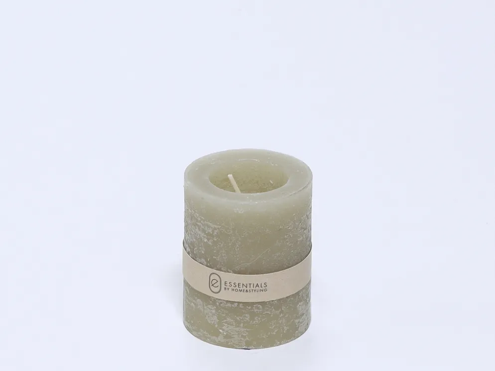 VELA CERA 6.5X8 GRIS