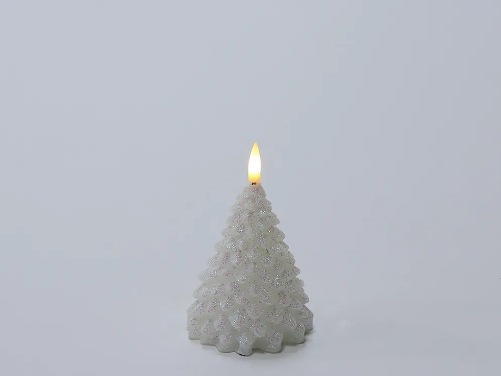 VELA LED ABETO NATURAL 11CM