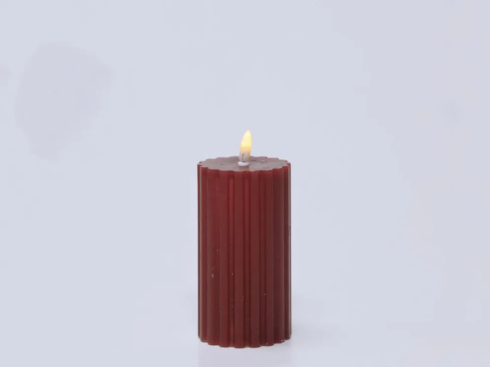 VELA RAYA ROJA LED 7X13CM