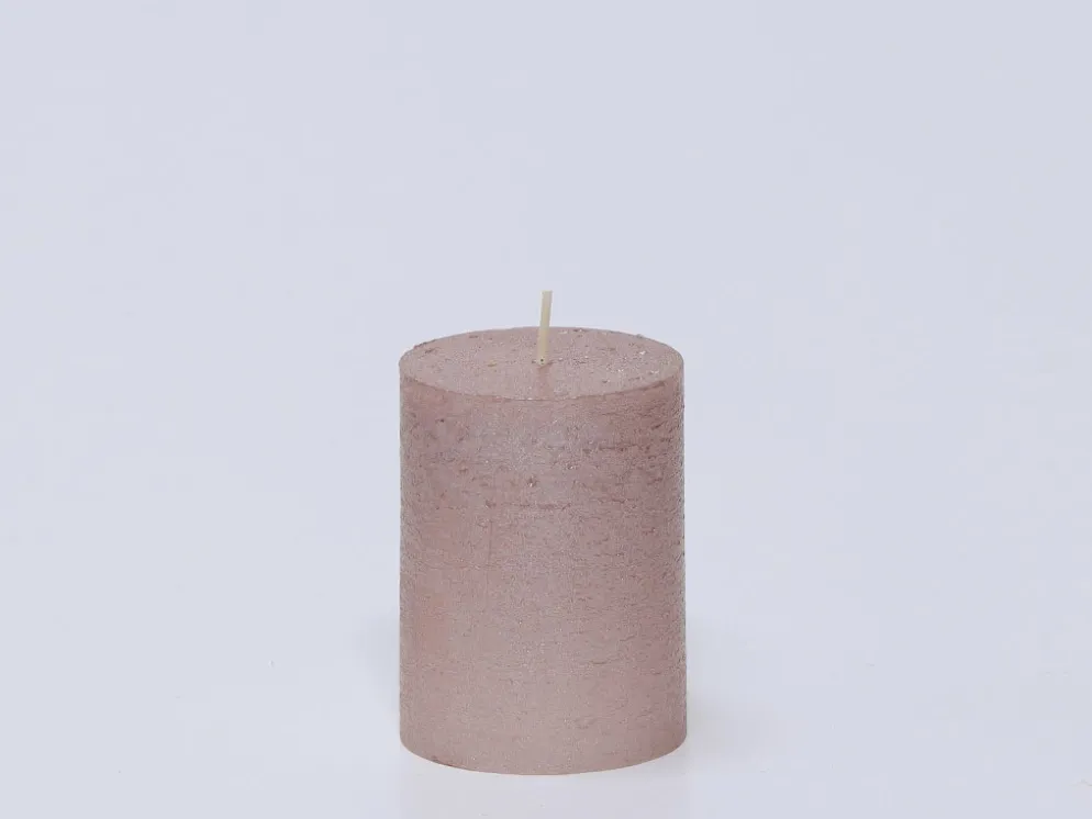 VELA ROSA Ø6X8CM