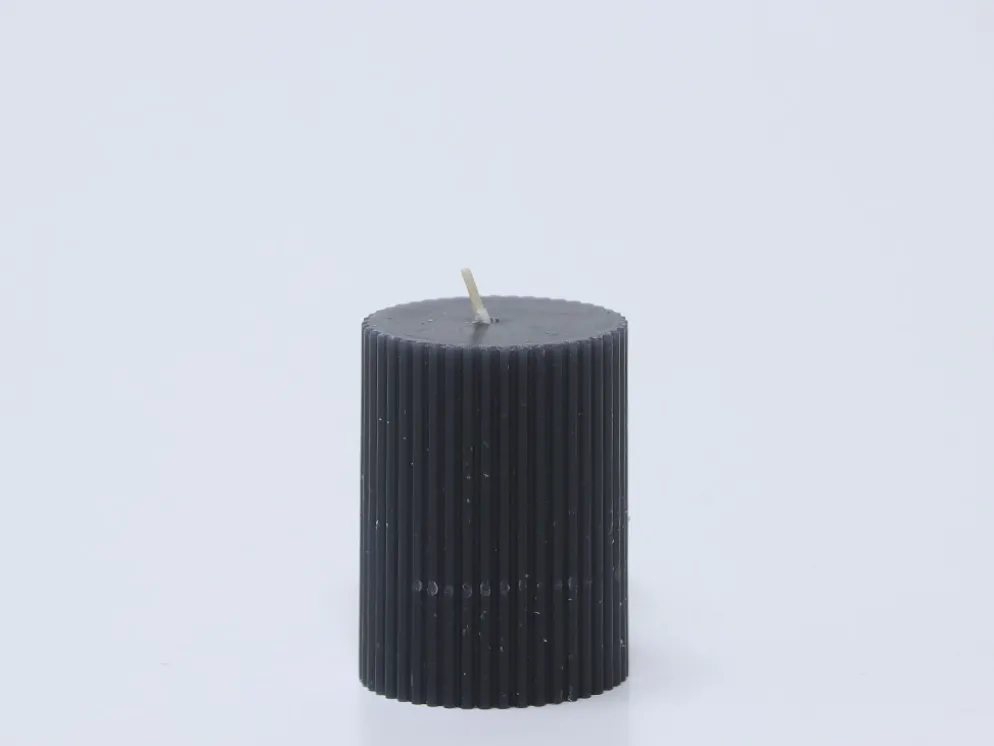 VELA RUSTIC AZUL OSCURO Ø6X8CM
